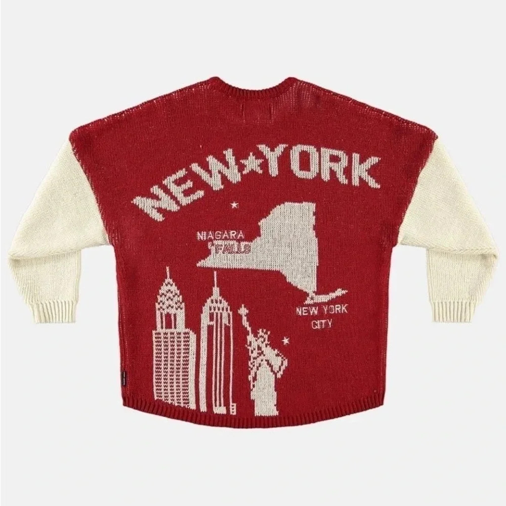 SPIRIT JERSEY NEW YORK STATE SWEATER/SHORT SET S - Picture 3 of 12